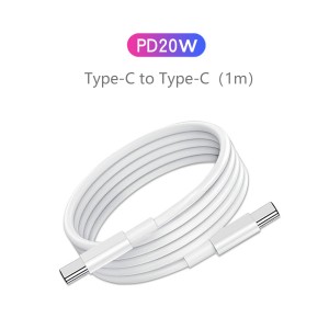 Cable USB Type C vers USB Type C - 1 Mètre Pour charge rapide